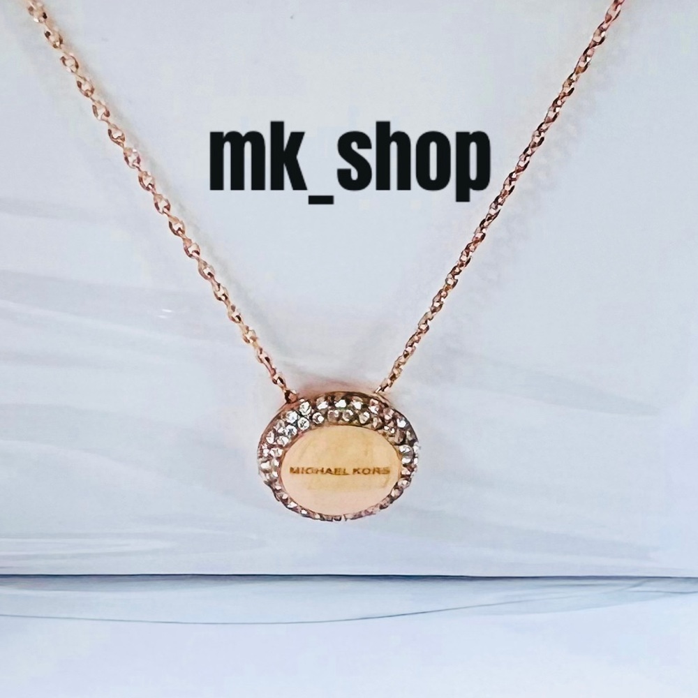 Michael Kors Pendant Necklace Rose Gold - Picture 2 of 7